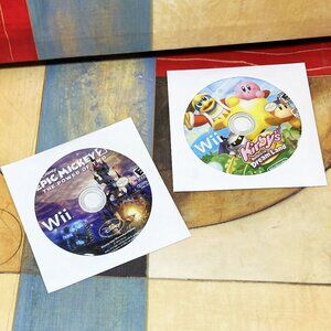 NINTENDO WII GAMES - KIRBY'S RETURN TO DREAM LAND + DISNEY EPIC MICKEY
